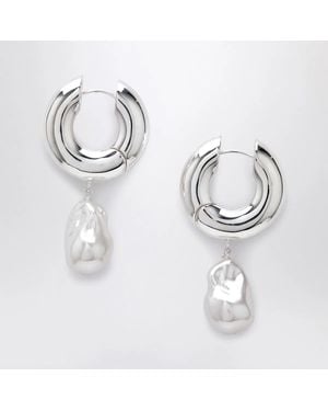 Eliou Pearl Earrings - Metallic