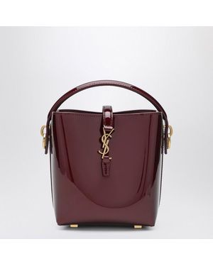 Saint Laurent Mini Le 37 Bucket Bag - Purple