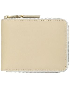 Comme des Garçons Wallet Wallet Small Leather Zip-Around Wallet - Natural