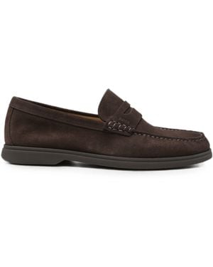 BOSS Leather Moccasins - White