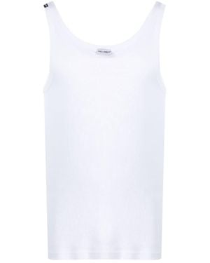 Dolce & Gabbana Logo Cotton Tank Top - White