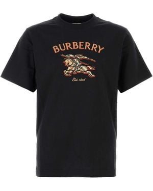 Burberry Ryan Baby Check Logo T-Shirt - Black