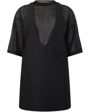 Balenciaga Wool And Silk Mini Dress - Black