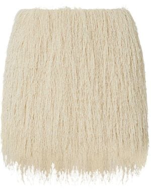 Liu Jo Polyester Elastane Skirt - Natural