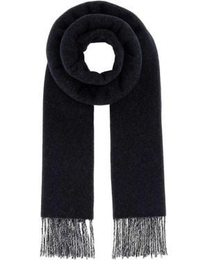 Fendi And Ivory Cashmere Scarf - Black