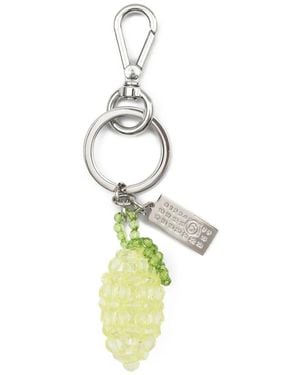 MM6 by Maison Margiela Lemon-Shaped Keychain - White