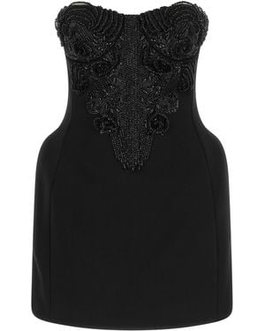Elisabetta Franchi Polyester Short Dress - Black