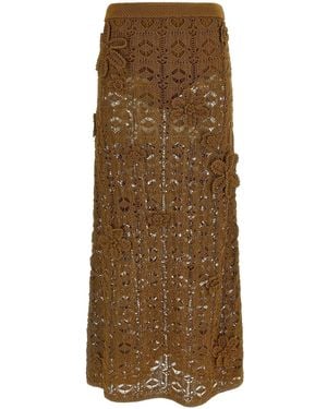 Pinko 'Anthemis' Skirt - Brown