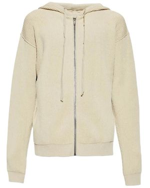 Rick Owens Zipped Hoodie - White