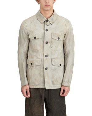 DEVOA Denim Field Jacket - Natural