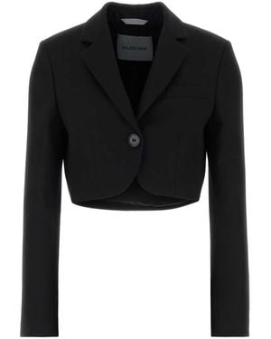 Balenciaga Wool Blazer - Black