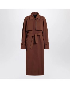 Max Mara Rainproof Gabardine Trench Coat - Brown