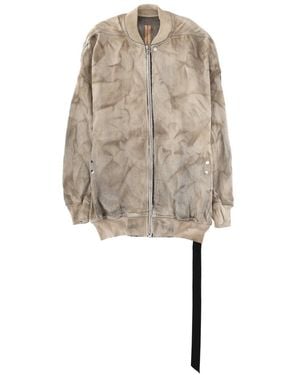 Rick Owens Knit Rib Collar Sport Jacket - Natural