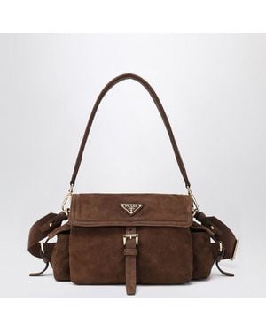 Prada Explore Medium Shoulder Bag - Brown