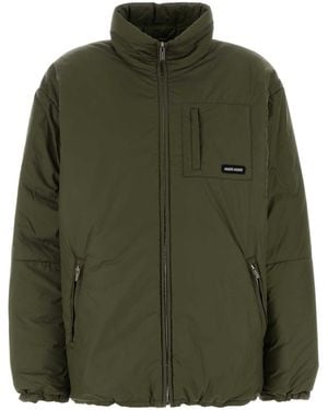 Miu Miu Padded Jacket With Zip - Green