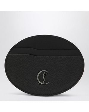 Christian Louboutin Mooncrest Circular Card Holder - Black