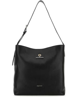 McQueen Pendant Shoulder Bag - Black