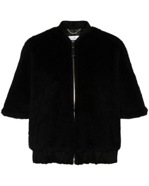 Max Mara Wool Blend Clothing Jackets - Black