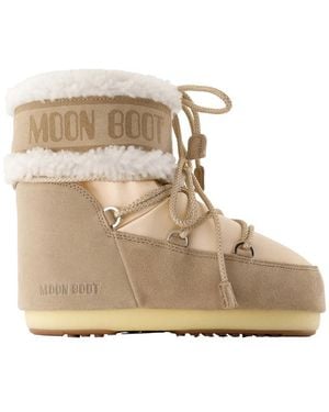 Moon Boot Icon Low Pearly Plus Ankle Boots - Natural