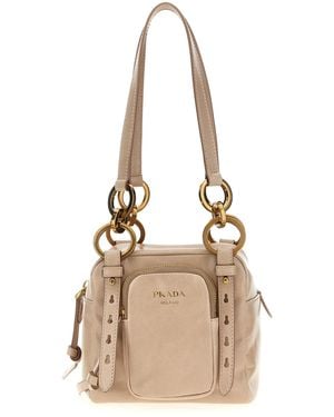 Prada 'Dangle' Top Case - Natural