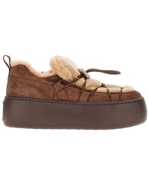 Roger Vivier Viv Up Snow Trainers - Brown
