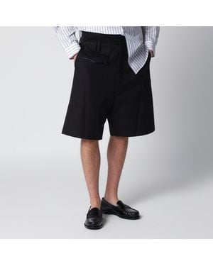 NAMACHEKO Cotton Bermuda Shorts - Black