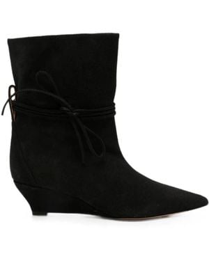 Odissi Gemma Leather Boots - Black