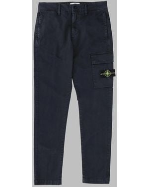 Stone Island Pantalone Slim - Blue