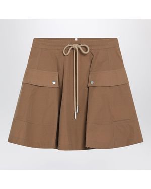 Moncler Light Cottonblend Skirt - Brown