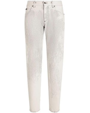 Dolce & Gabbana Washed Jeans - Gray