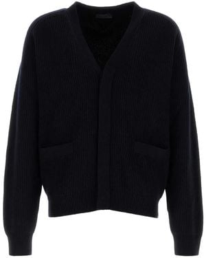 Prada Dark Cashmere Cardigan - Black