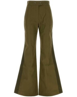 Zimmermann Valiant Drill Flare Pant - Green