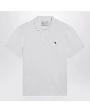 Ami Paris Ami De Coeur Polo Shirt - White
