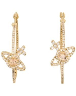 Vivienne Westwood Olympia Cz Earrings - Metallic