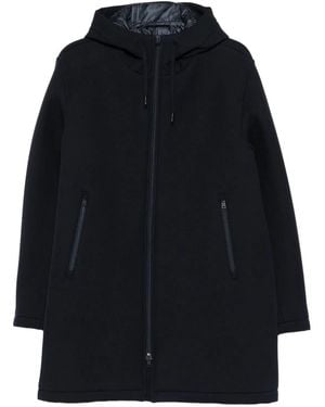Herno Long 3-Layer Scuba Parka - Blue