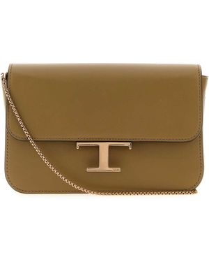 Tod's Leather Micro Crossbody Bag - Brown