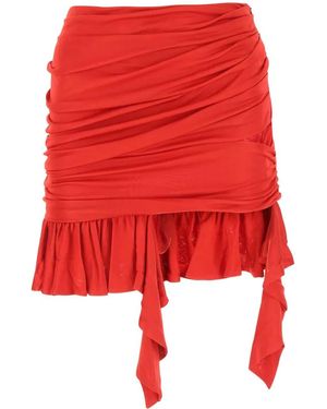 ANDREADAMO Andreadamo Viscose Mini Skirt - Red