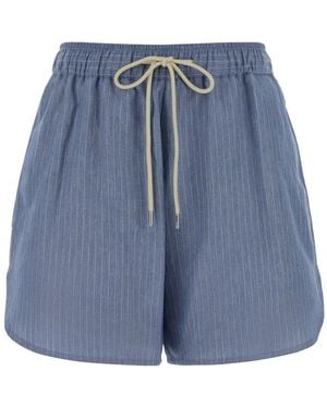 Jacob Cohen Pant Boxer Short Elastic Waist Julie - Blue