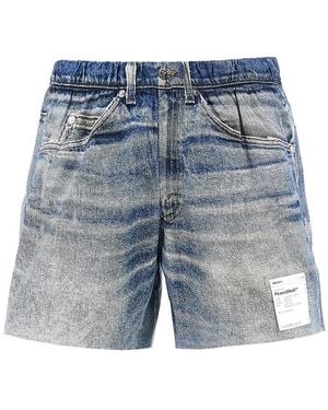 Satisfy Denim Print Peaceshell Shorts - Blue