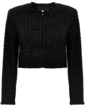 ROTATE BIRGER CHRISTENSEN Rotate Birger Christensen Sequined Blazer - Black