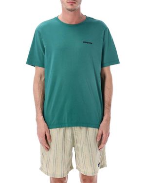 Patagonia P-6 Organic Cotton Logo Tee - Green