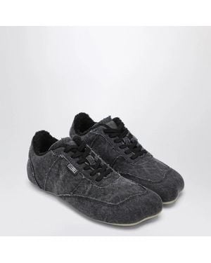 MM6 by Maison Margiela Cotton Trainer - Black