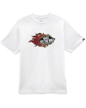 Vans "Flame" Logo T-Shirt - White