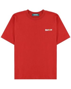 Barrow T-Shirt Con Logo E Stampa - Red