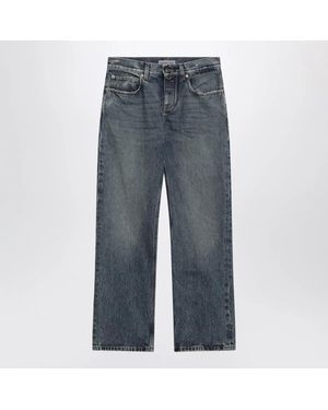 Balenciaga Vintage Jeans With Worn Effect - Blue