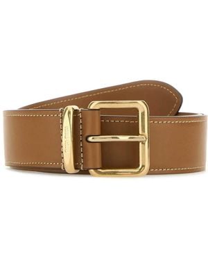 Miu Miu Caramel Leather Belt - Brown