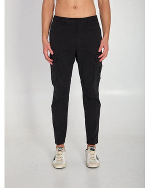 Stone Island Regular Tapered Fit Cargo Trousers - Blue
