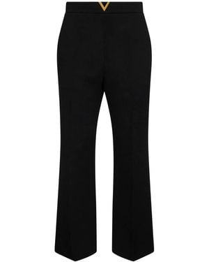 Valentino Wool Trousers - Black
