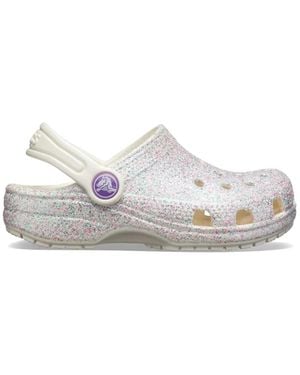 Crocs™ Classic Glitter Clog - White