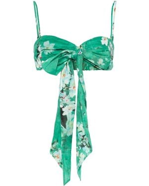 Zimmermann Bralette Con Fiocco Everley - Green